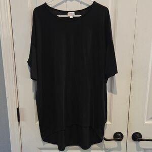 LuLaRoe Solid Black Tunic Style Shirt